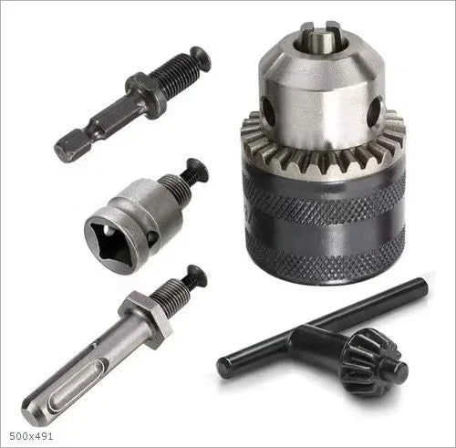 1.5-13mm Converter 1/2 -20UNF Key Drill Chuck Thread Quick Change Adapter SDS 1/4 Hex Impact Driver Wrench Bit Connecting Rod