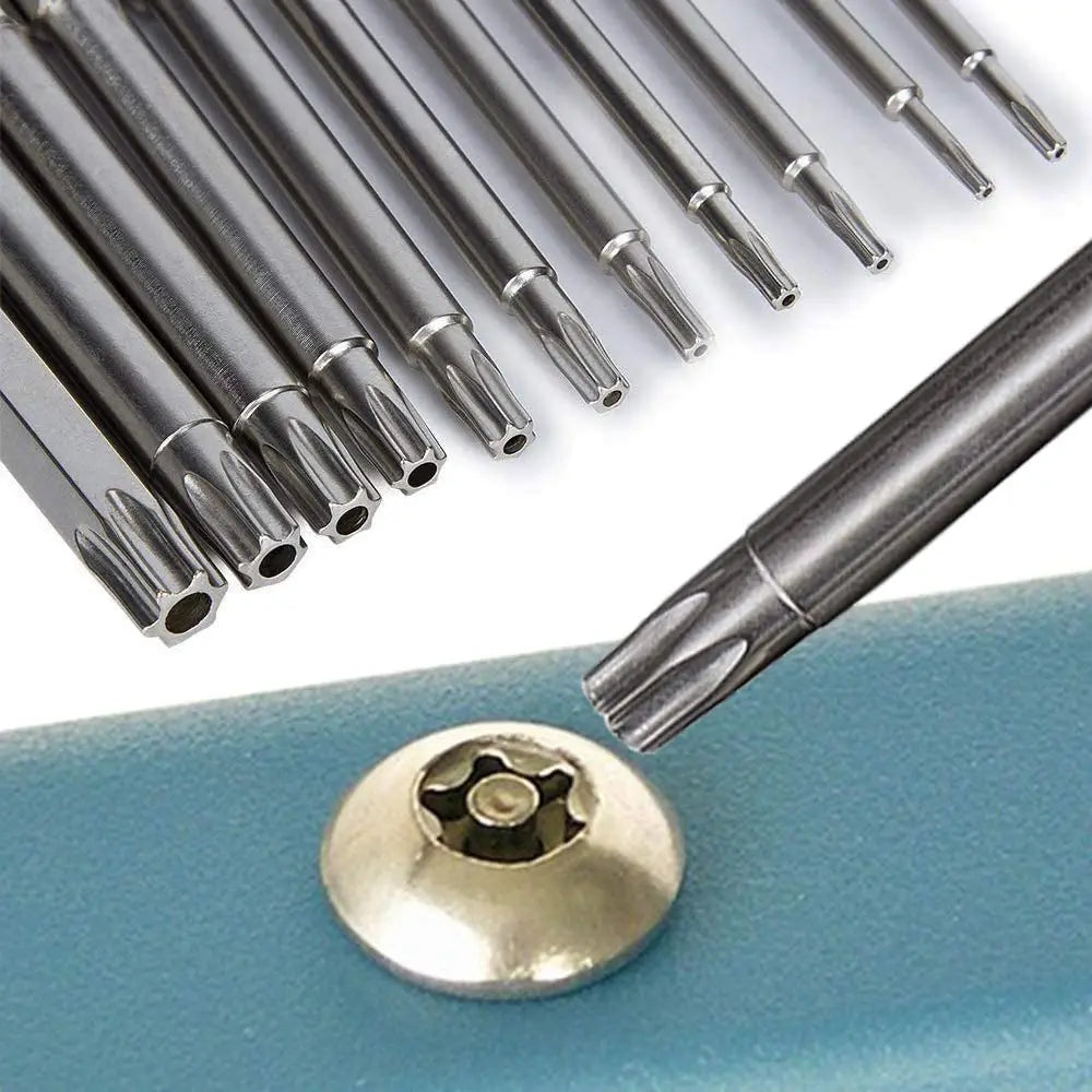 12Pcs Hex Bits Driver Tamper Proof Security Drill Magnetic B