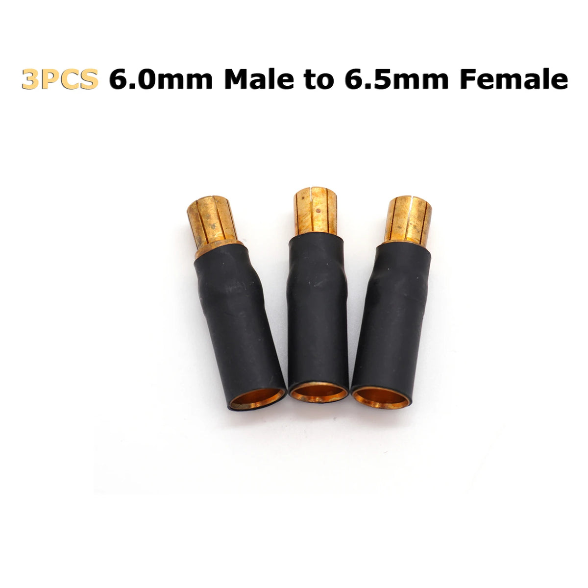 3PCS BOGIRC Male Female Gold Bullet 3.5mm/4.0mm/6.0mm/6.5mm Banana Connector Adapter for Model Car Boat ESC Motor Accessories