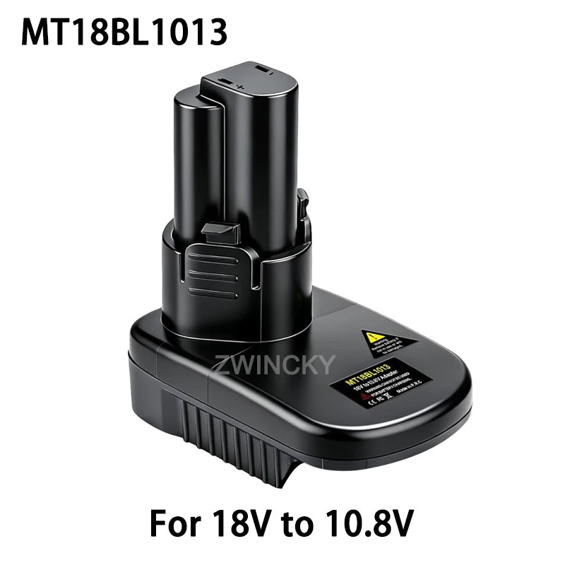 Battery Adapter Converter for Makita 18V Li-ion Battery for Makita 10.8V/12V Li-ion Battery Cordless Power Tools Electric Drill