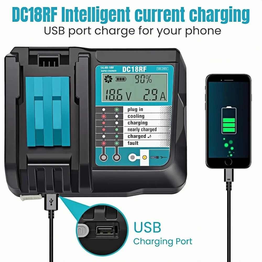 DC18RF Li-ion Battery Charger 3.5A Charging Current for Maki