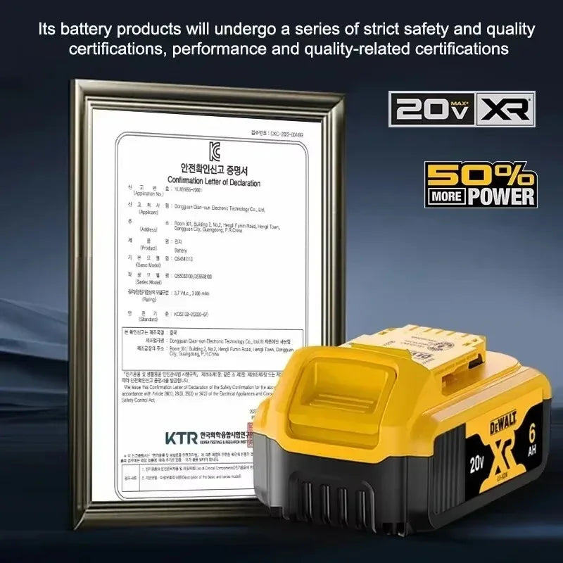 DeWALT 100% Original Battery 20V/60V 9000mAh MAX FlexVolt fo