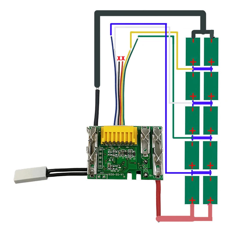 Circuit Board PCB/LED 18V For Makita 18V Bl1830 Bl1840 Bl185