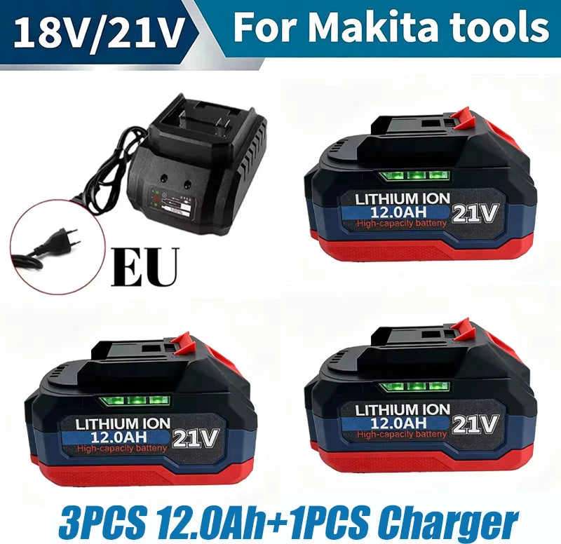 21V for Makita Battery Power Tools Li-ion Replacement LXTBL1860 BL1850 for 18V/21V Screwdriver with BMS 18V Battery