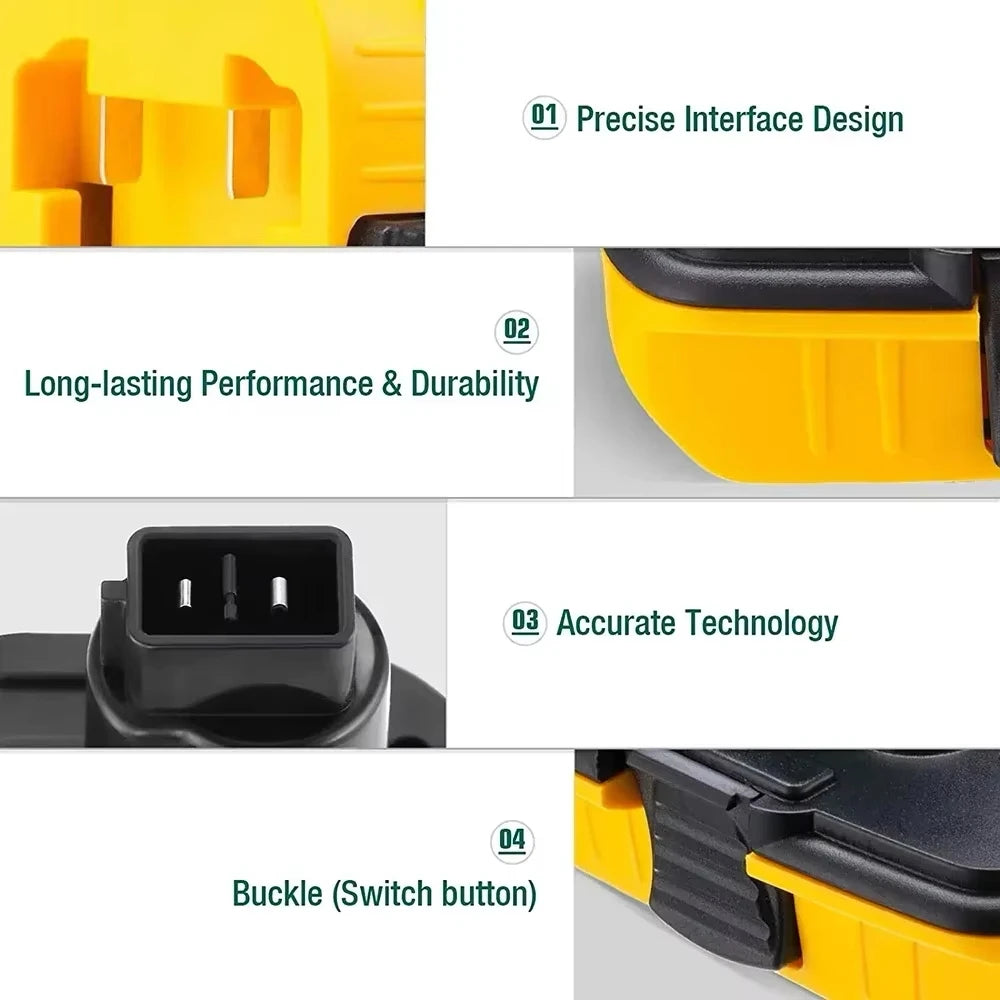 DCA1820 Power Tool Adapter USB Power Bank For Dewalt 20V Li-