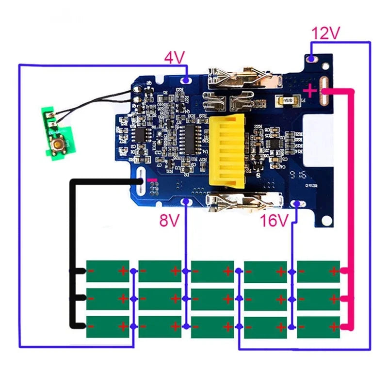Li-ion Battery Replacement Kit Charge Protection Circuit Boa