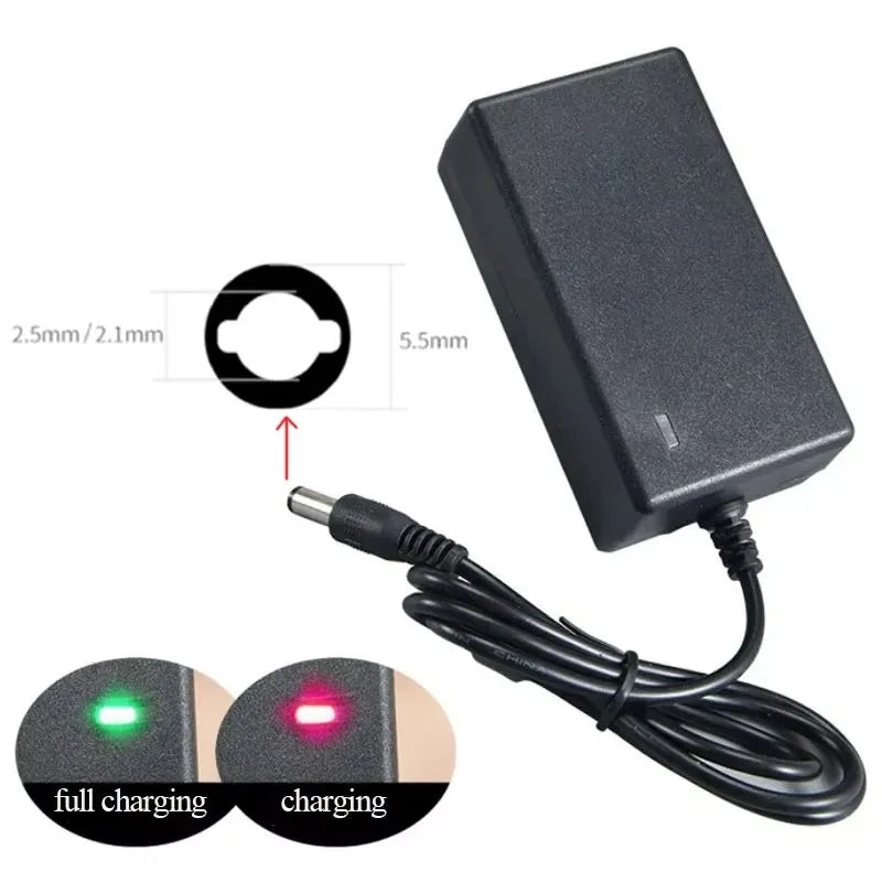 DC 12.6V 2A Li-ion Battery Charger For 10.8V 11.1V 12V Elect