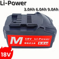 18V 3.0Ah 6.0Ah 9.0Ah Battery for Metabo Cordless Power Tool