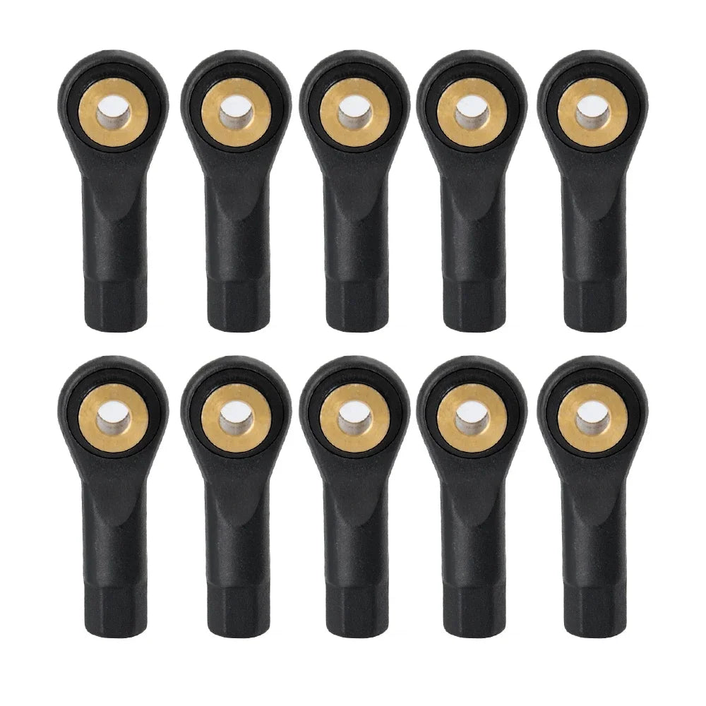 AXSPEED 10PCS Plastic M2 M3 Rod End Ball End Ball Joint 19/26/27/30mm for 1/10 RC Crawler Car Truck Buggy RC Boat Airplane