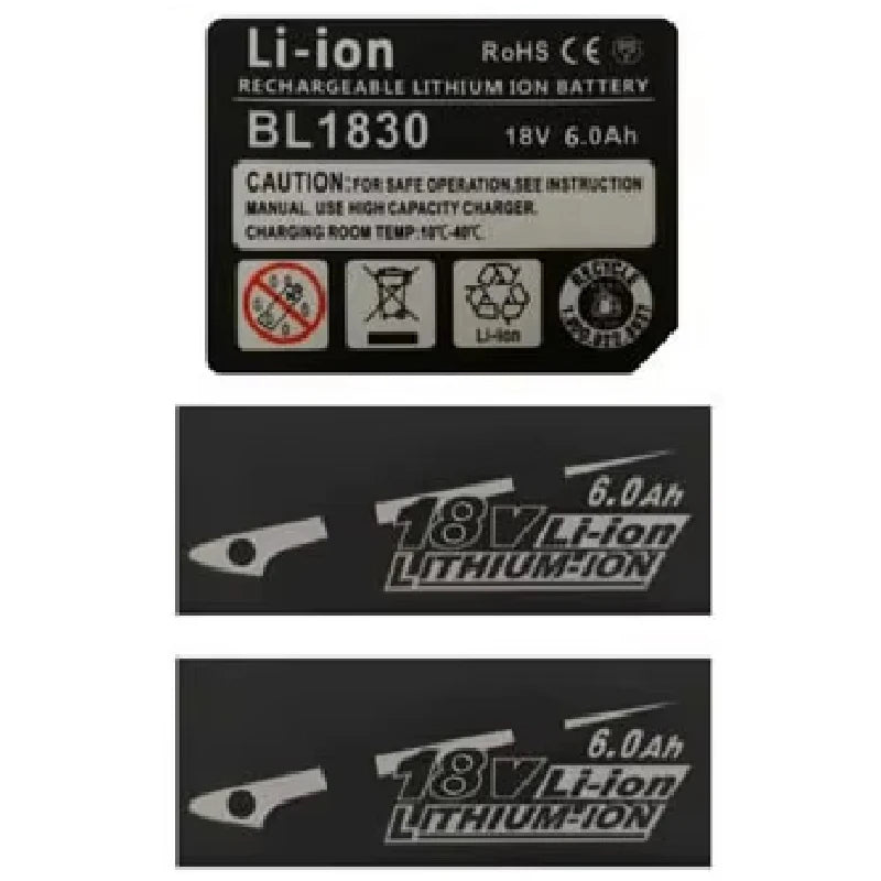 BL1830B Lithium Ion Battery Case 10X18650 For Makita 18V Li-ion Battery Pack Box Top Bottom Shell LED Key Sticker Housings