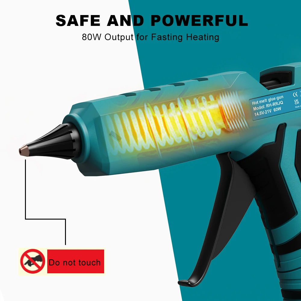Turpow Cordless Hot Melta Gun For Makita BL1830 18V Battery 