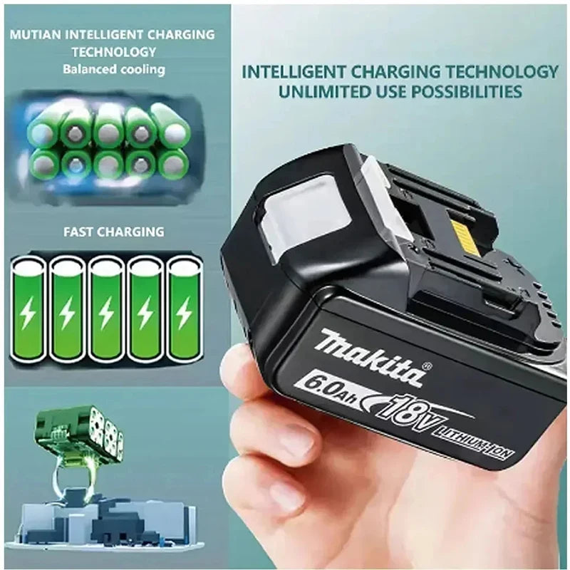 original Makita battery 18V rechargeable battery 6.0Ah repla