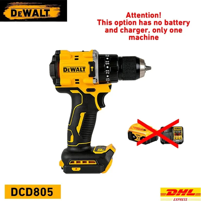 Original 100% Dewalt 20V XR Battery Power Tools DCD805 Dewalt 20V Battery DCB206 6000mAh DCB205 5Ah DCB184 DCB1104 Fast Charger