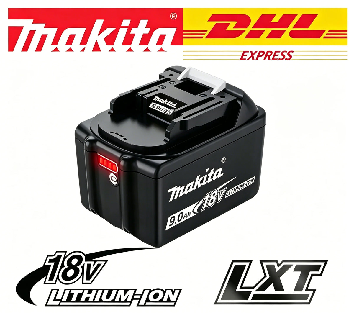 Original Makita18V Battery Compatible Makita 18V Power Tool DDF487 DGA404 DTW700 DTD173 Lithium-Ion Battery Replacement